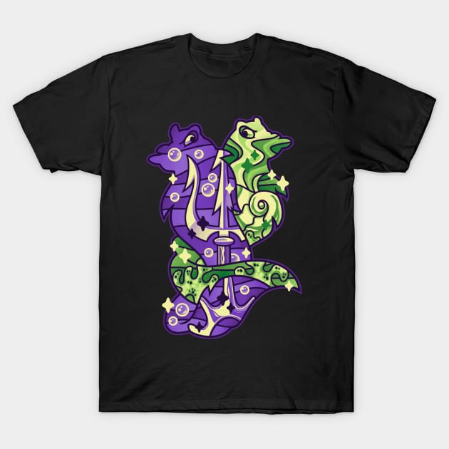 Magical Silhouettes Ursula T-Shirt by GillesBone